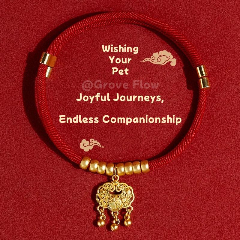 Blessed Peace Lock Pet Collar