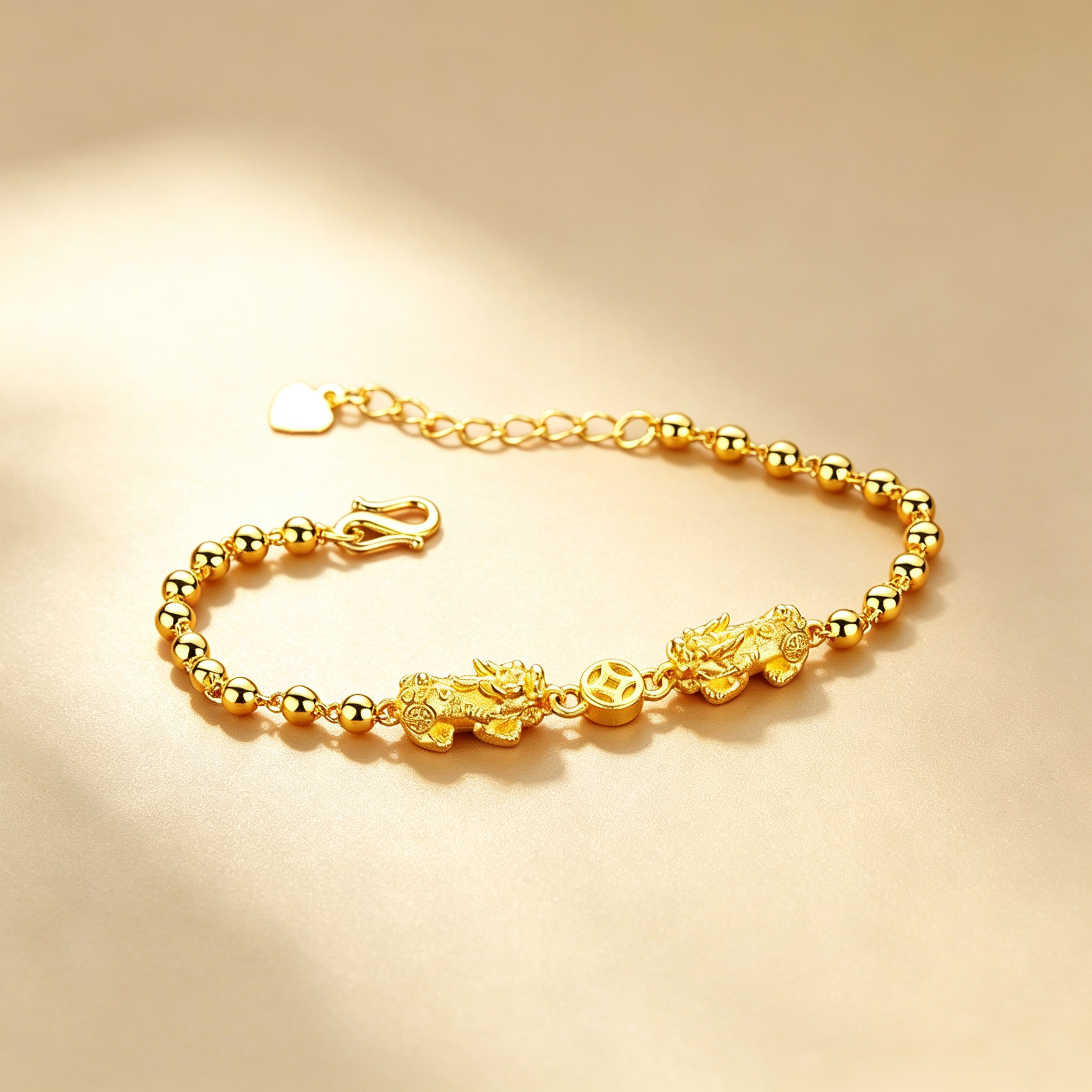Sand Gold Pi Xiu Bracelet