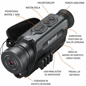 【Különleges ajánlat】Bushnell EX650 Equinox X650 digitális éjjellátó monokulár, 5 x 32 mm