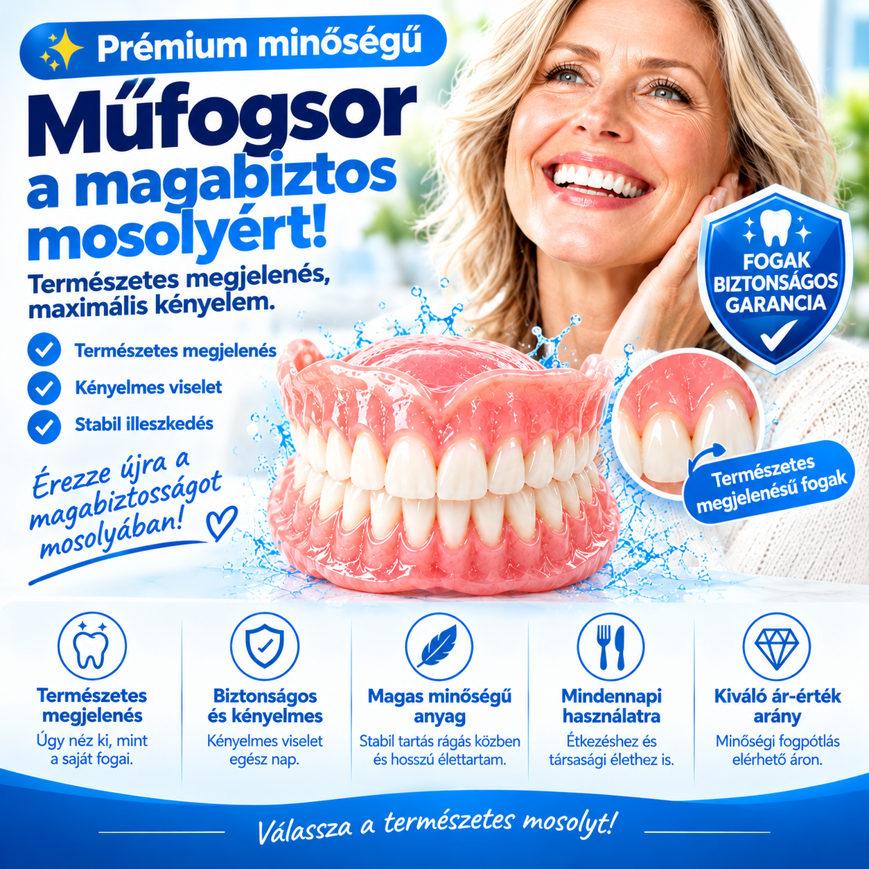 PMMA PRÉMIUM TELJES FOGSORTAKARÁS