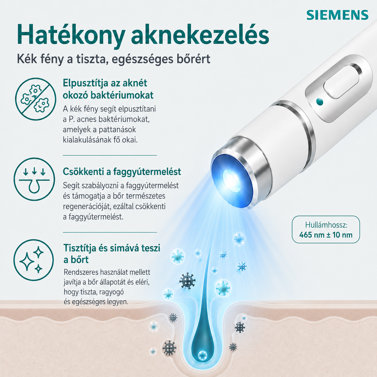 Siemens™ non-invazív lézeres toll anyajegyek és szemölcsök eltávolítására
