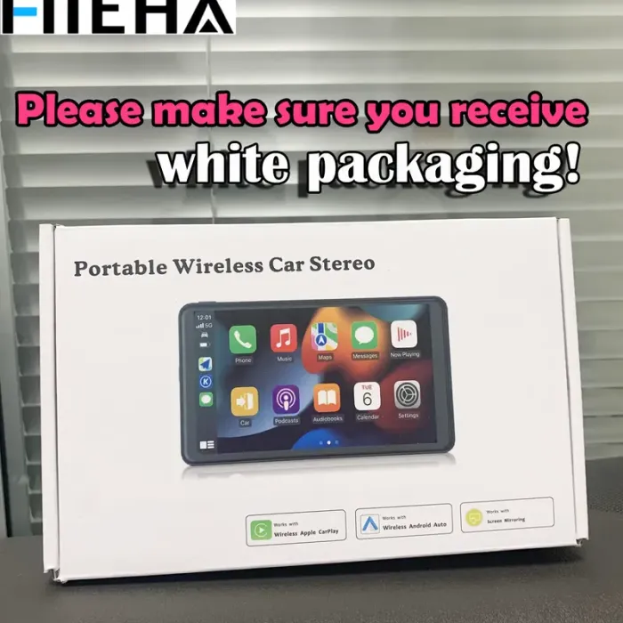 Hieha 2026-os, továbbfejlesztett vezeték nélküli CarPlay autórádió tapadókorongos rögzítéssel, tolatókamerával és zökkenőmentes MirrorLink funkcióval; fekvő és álló módot is támogat – DealsforYouDays