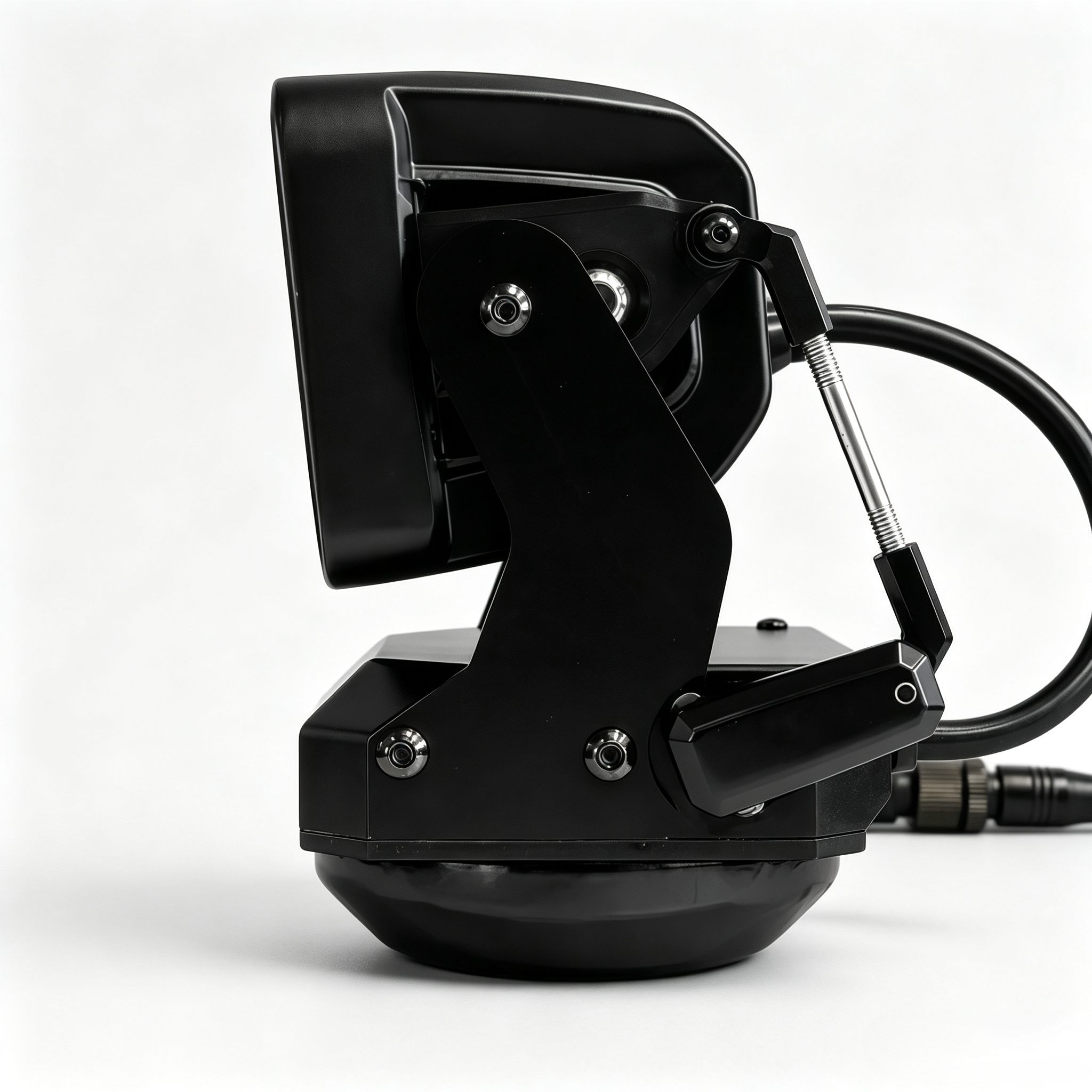 Remote Control Rotating LED Spotlight-360° Heavy-Duty Search Light for Vehicles & Marine Use