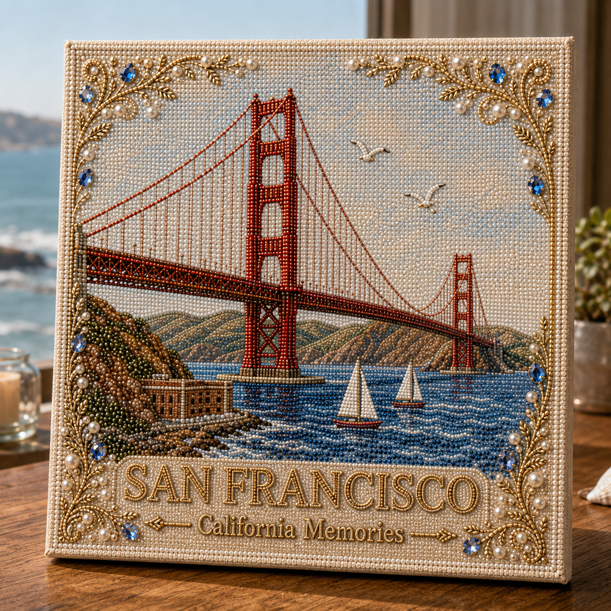🗽 American Landmark Collection Crystal Art DIY Kit