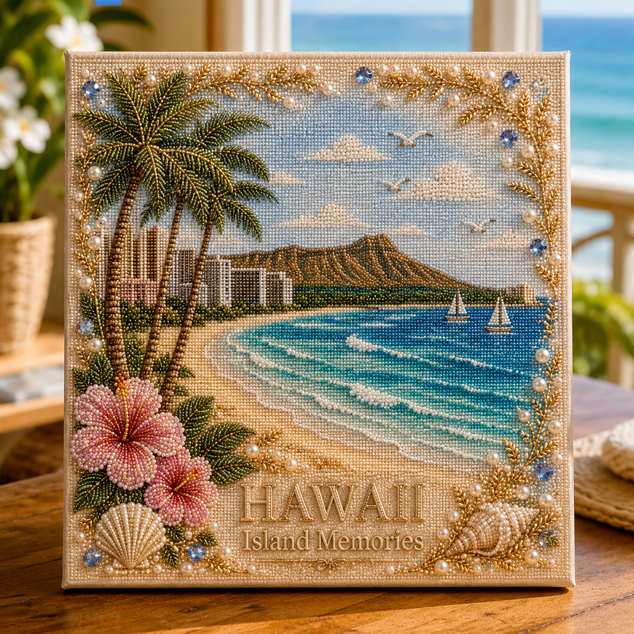 🗽 American Landmark Collection Crystal Art DIY Kit