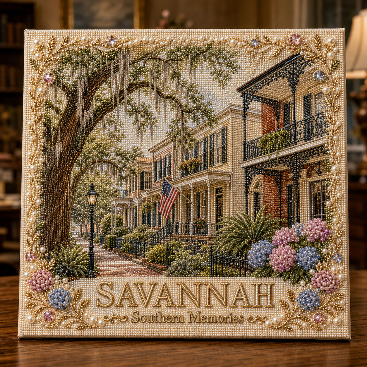 🗽 American Landmark Collection Crystal Art DIY Kit