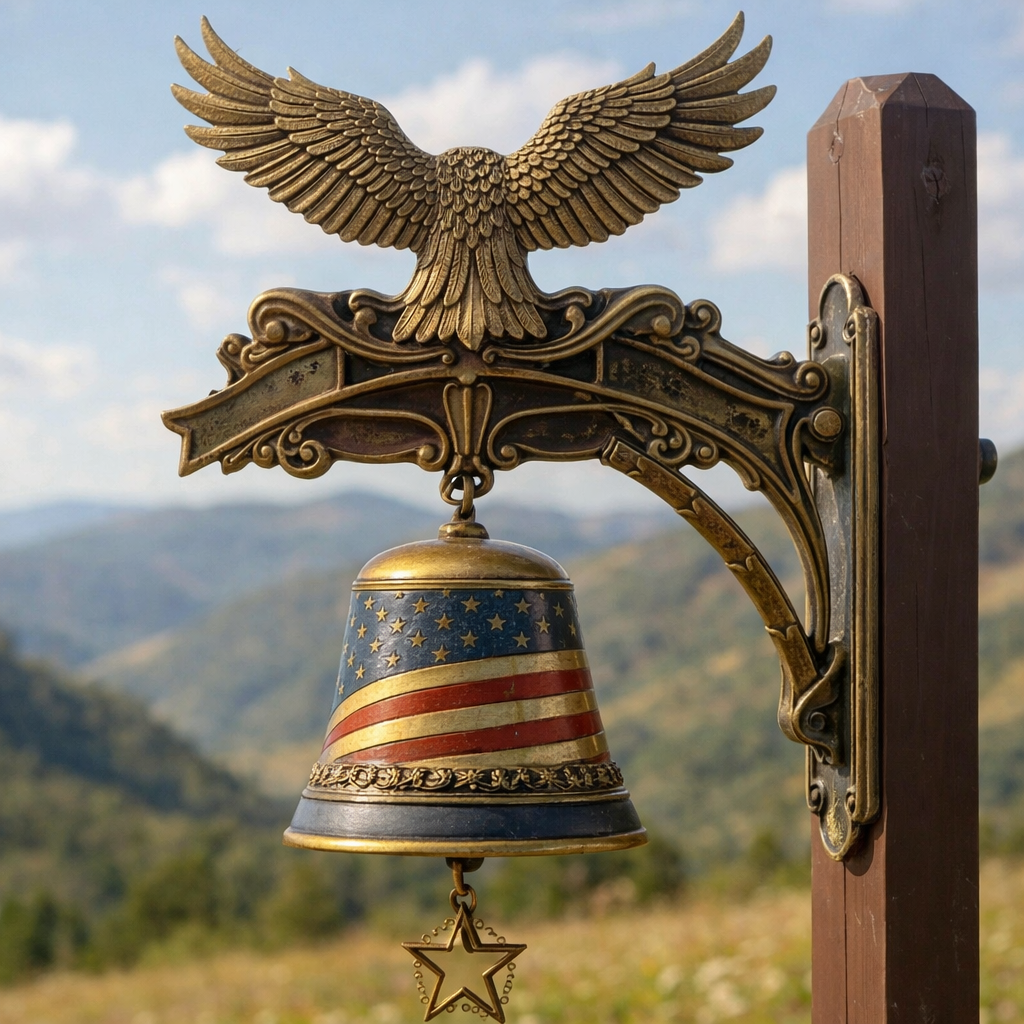 Last Day 49% OFF - American Eagle 250th Anniversary Doorbell ¸ Handmade