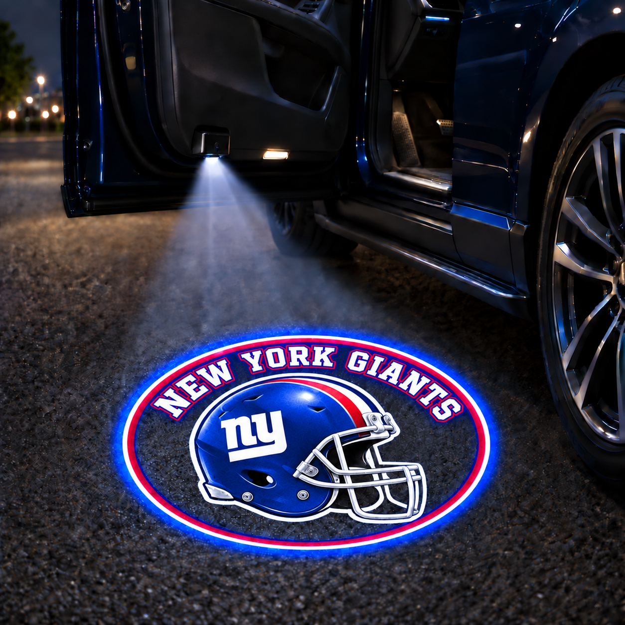 Vintage Football Helmet Car Door Projector Lights – Choose Your Team Style