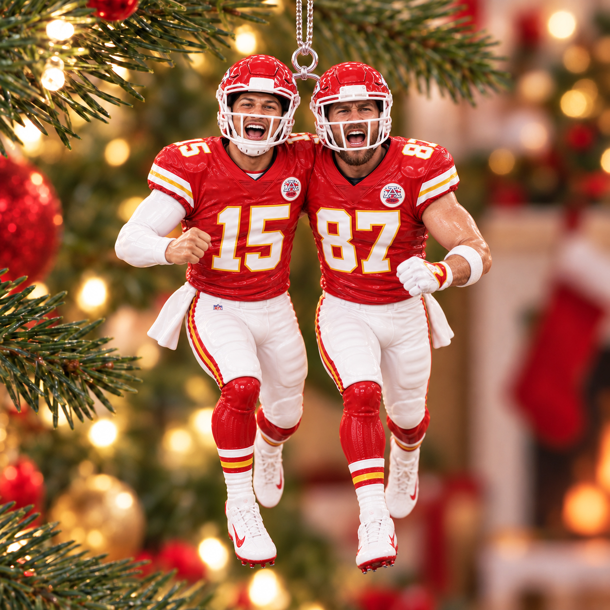 KC #15 & #87 Legendary Touchdown Duo Ornament
