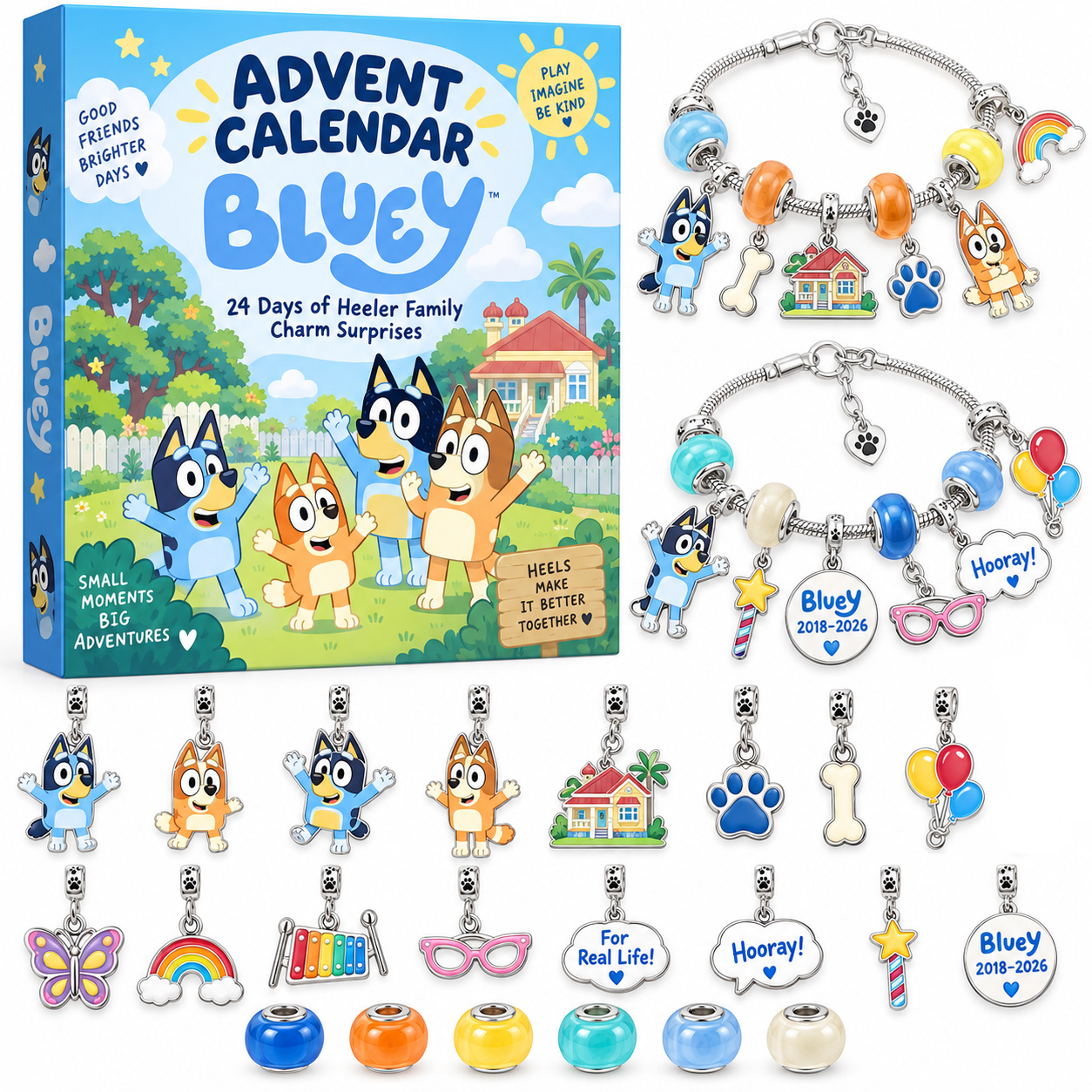 Bluey 24-Day Charm Bracelet Advent Calendar