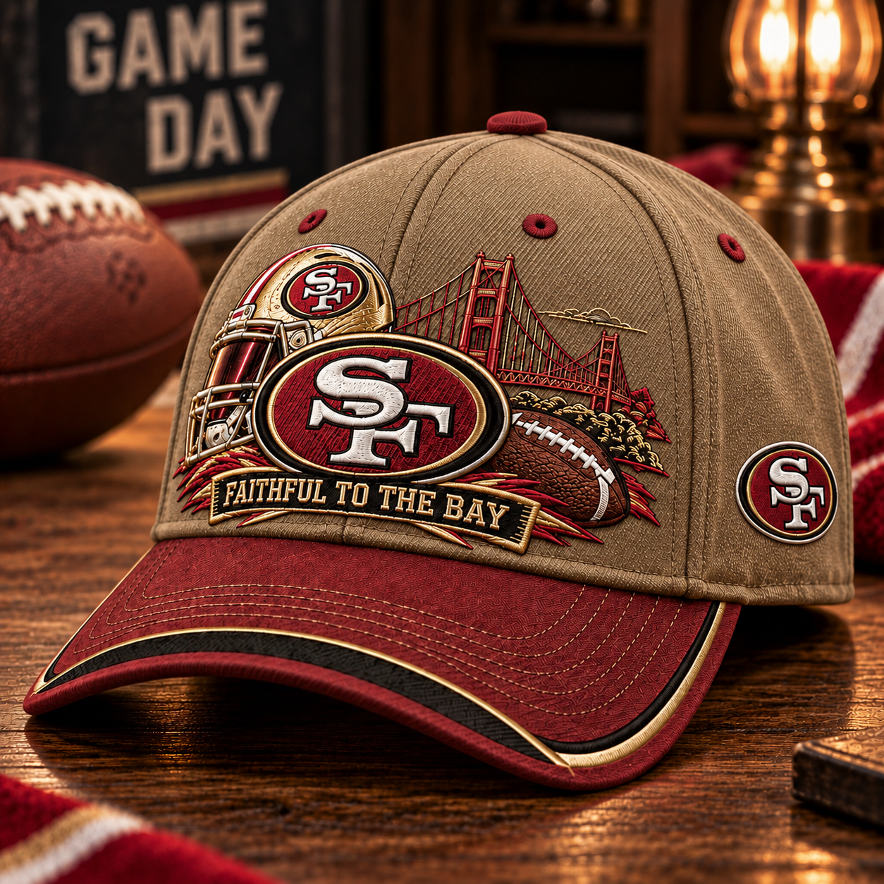 🏈 Faithful To The Bay Fan Cap – Game Day Football Pride Baseball Hat