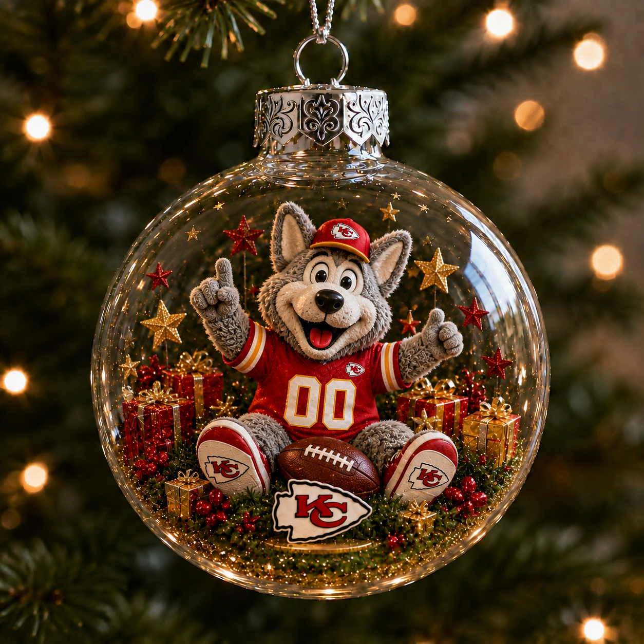 🏈RED KINGDOM Football Christmas Ornament Collection
