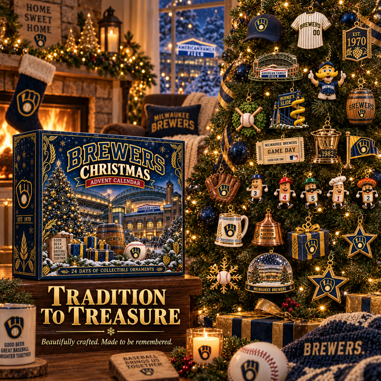🎄 Brew Crew! Baseball Christmas Advent Calendar