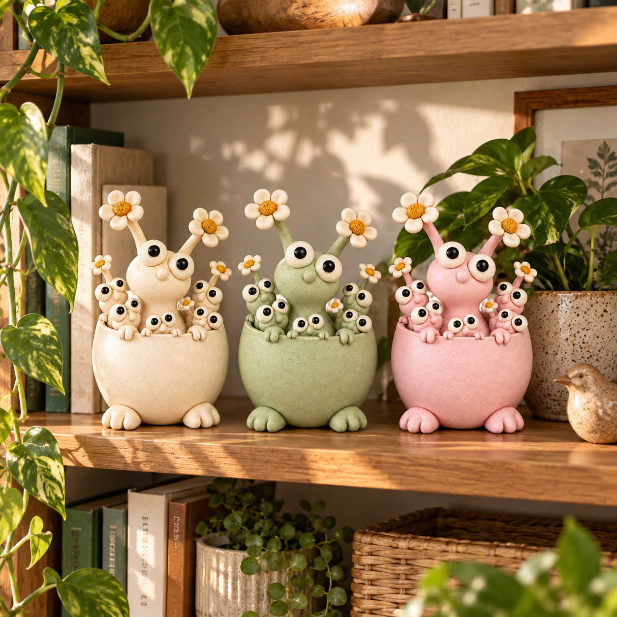Little Garden Monster Ceramic Planter