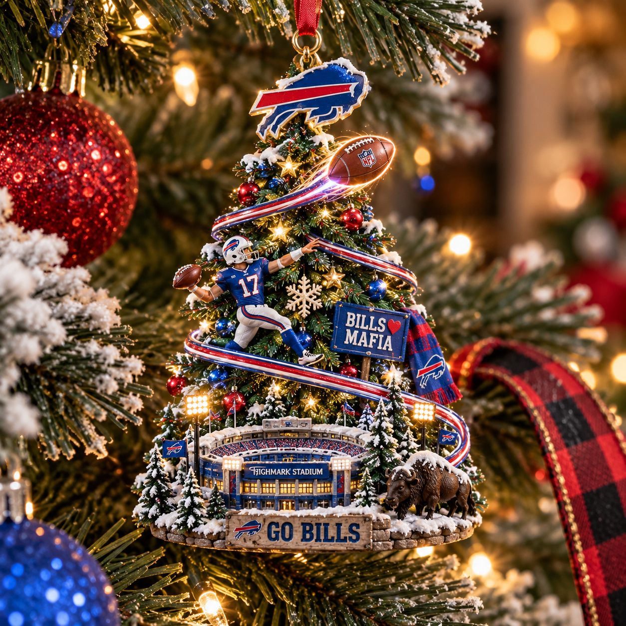 Buffalo Where Belief Never Fades Christmas Ornament