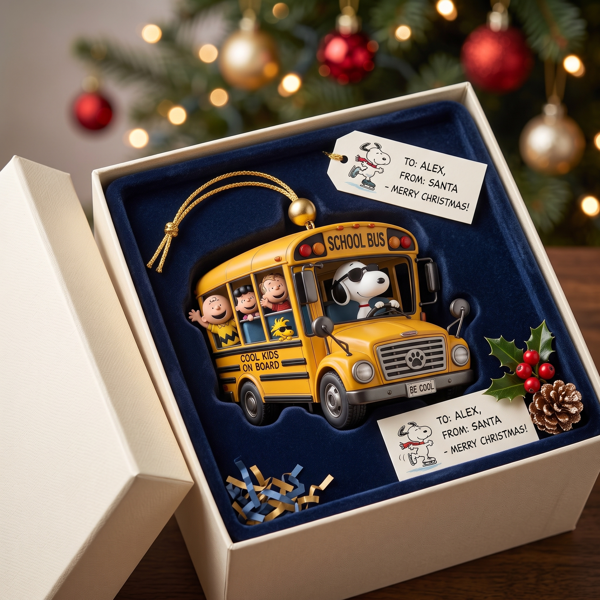 "Cool Kids On Board" Yellow Bus Charm