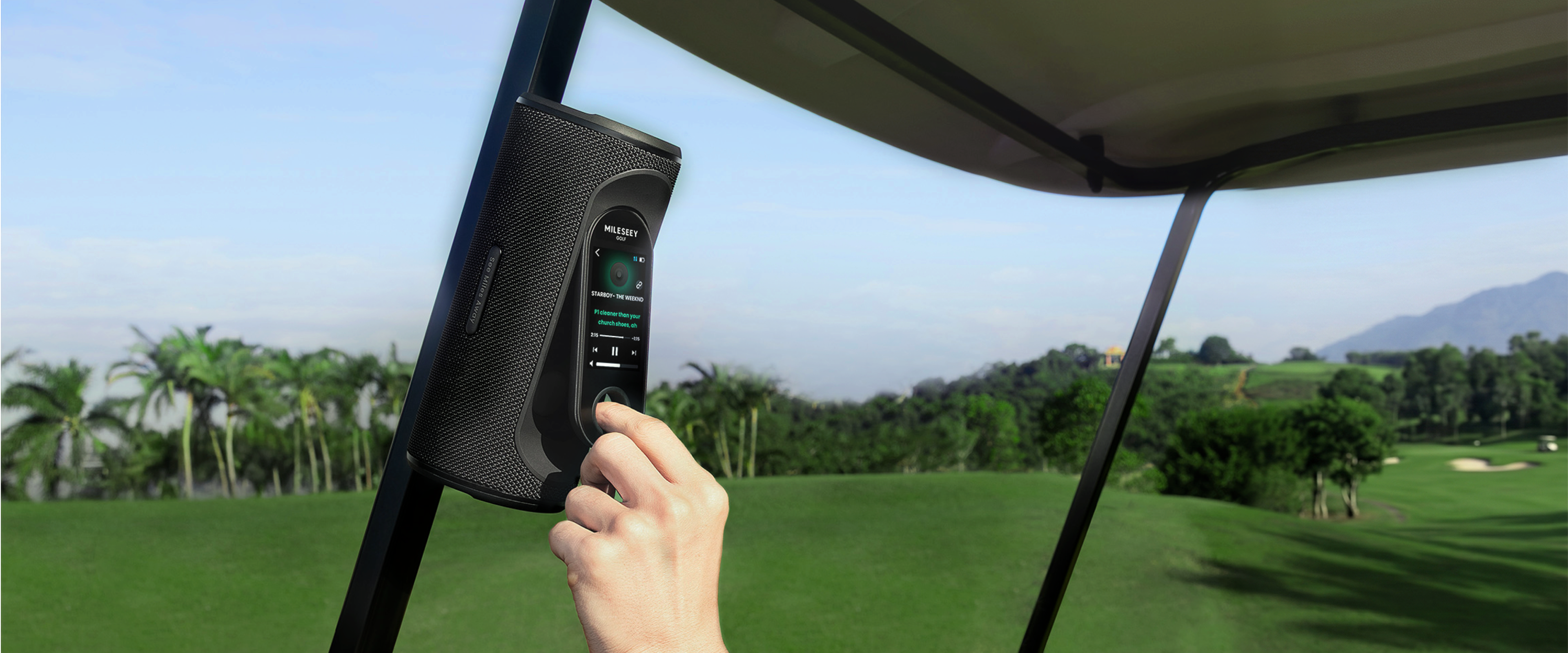 Detachable Golf GPS Speaker