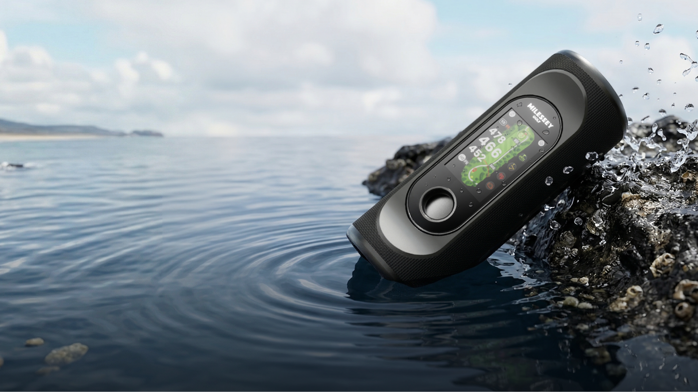 Waterproof Mileseey Golf Rangefinder Operating Steadily in Water