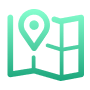  Map & Location Pin Icon 