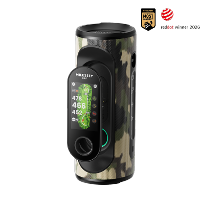 MILESEEY GeneSonic Pro Golflautsprecher mit abnehmbarem GPS-Handgerät