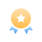 Icon representing an upgrated