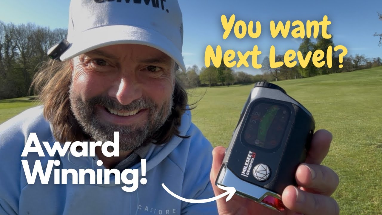 A Smiling Man Delivering Field Review of Next-Gen Premium Mileseey Golf Rangefinder