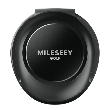 The Top of Mileseey Golf GeneSonic Pro GPS Speaker Showing the Logo of "MILESEEY Golf"
