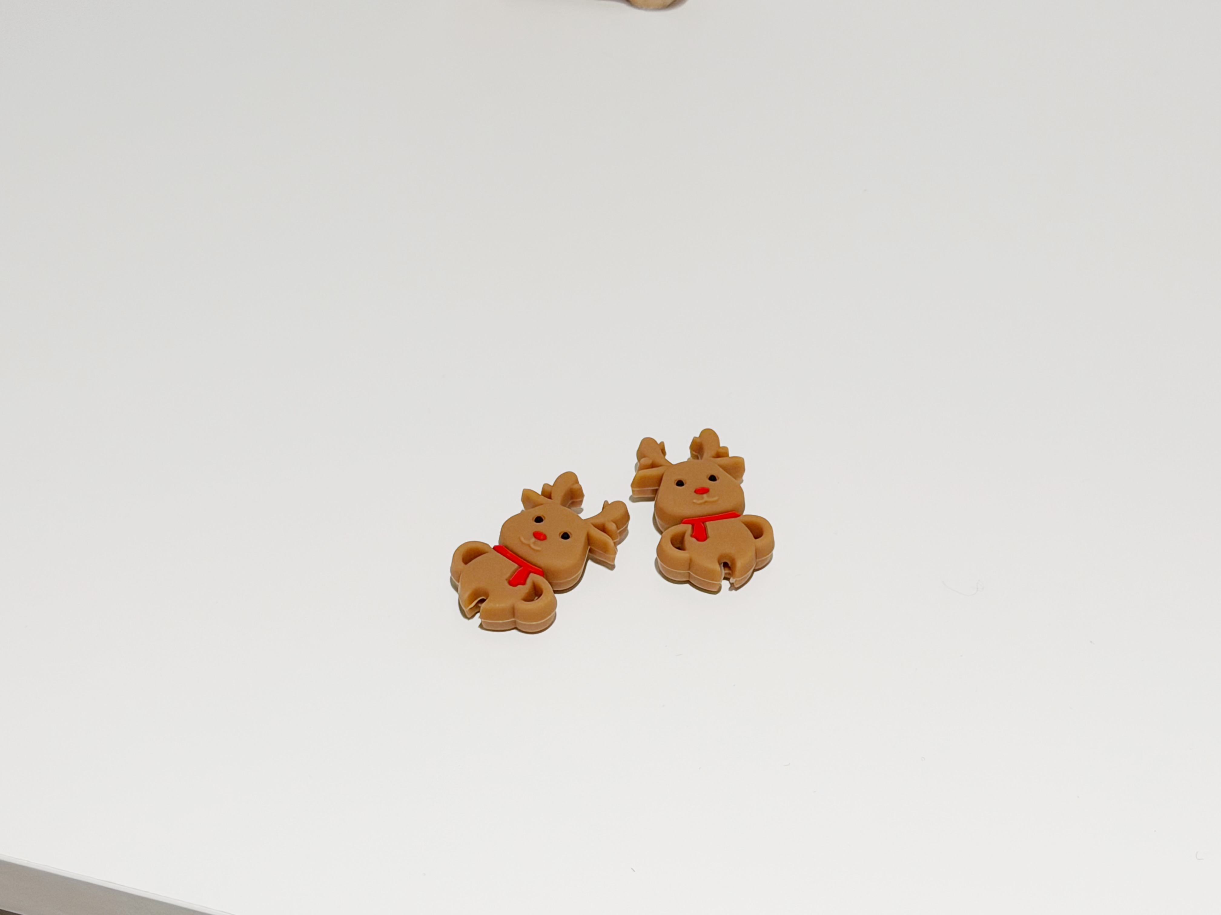 Christmas Reindeer Knitting Needle Stoppers, Cute Needle Point Protectors for Knitting Needles, Hand Knitting Accessories