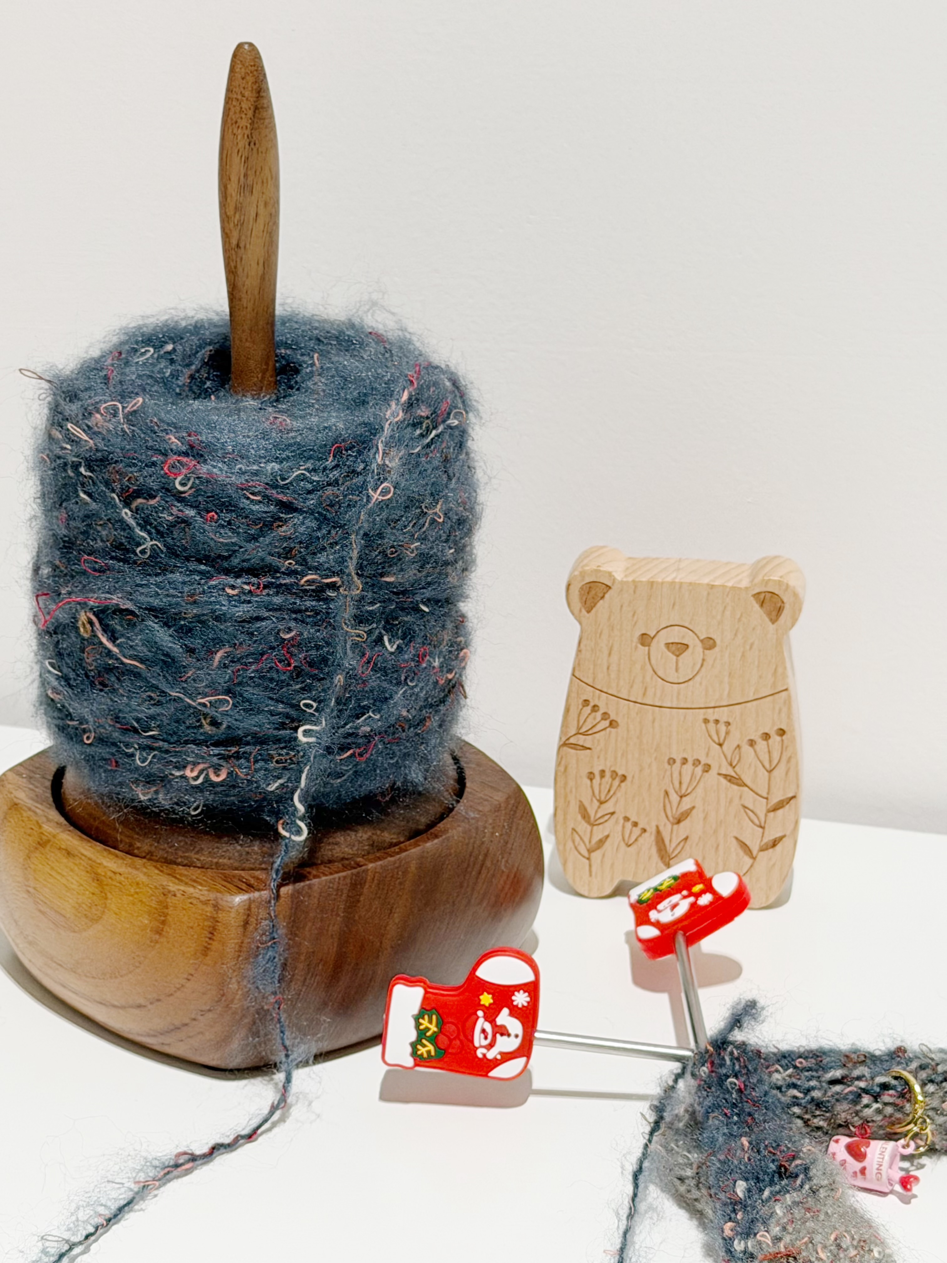 Christmas Stocking Knitting Needle Stoppers, Cute Needle Point Protectors for Knitting Needles, Hand Knitting Accessories