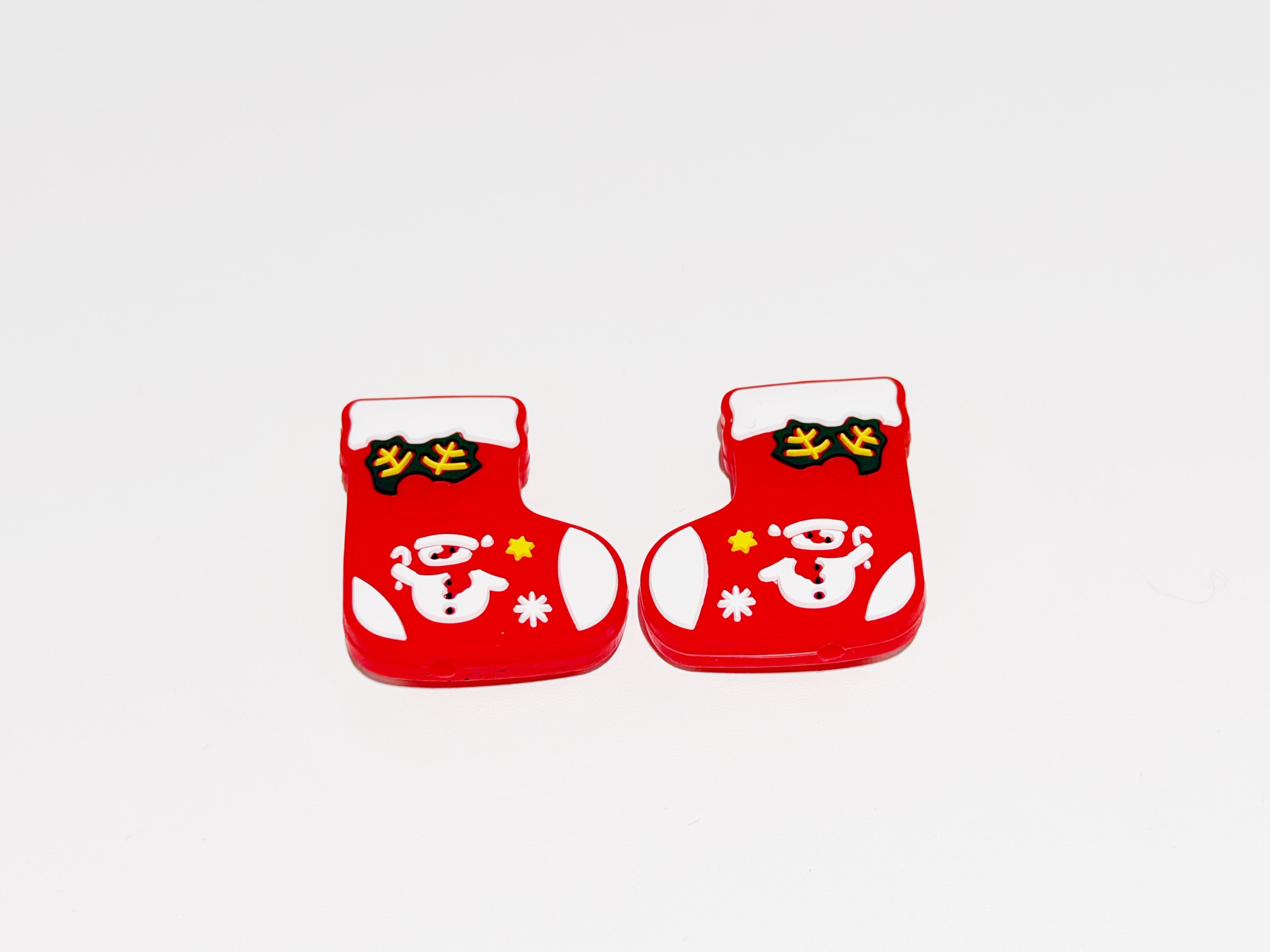 Christmas Stocking Knitting Needle Stoppers, Cute Needle Point Protectors for Knitting Needles, Hand Knitting Accessories