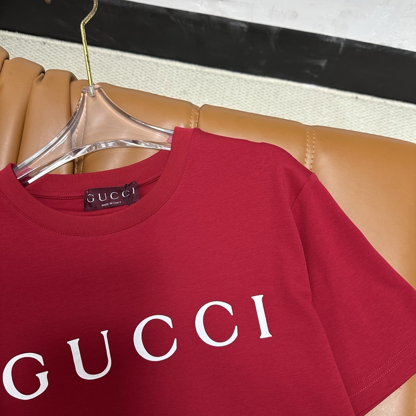 GG Round-Neck Printed Short-Sleeve T-Shirt