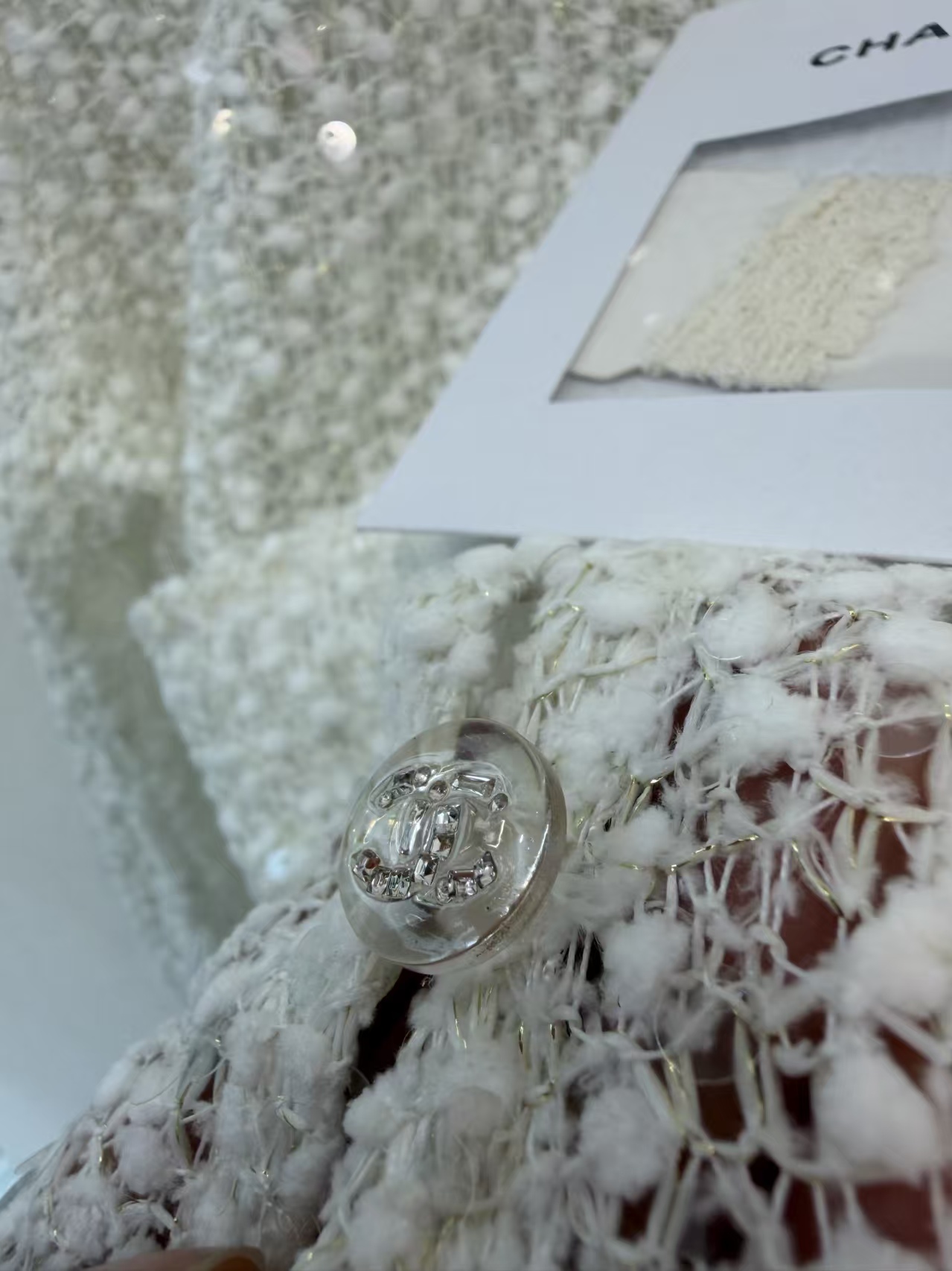 Cha Sequin 'Little Fragrance' Style Short Cardigan