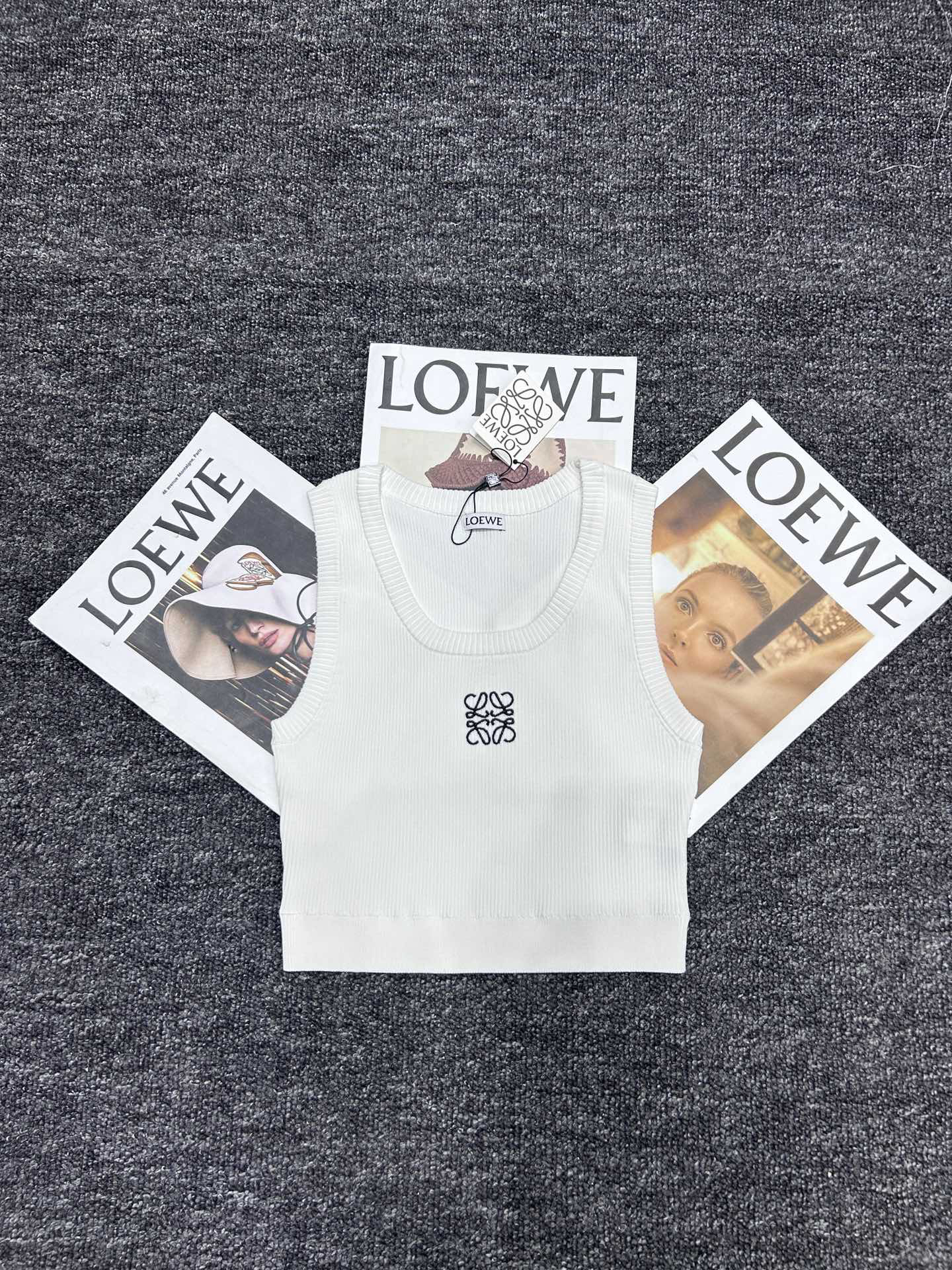 LOE Embroidered Logo Short Tank Top