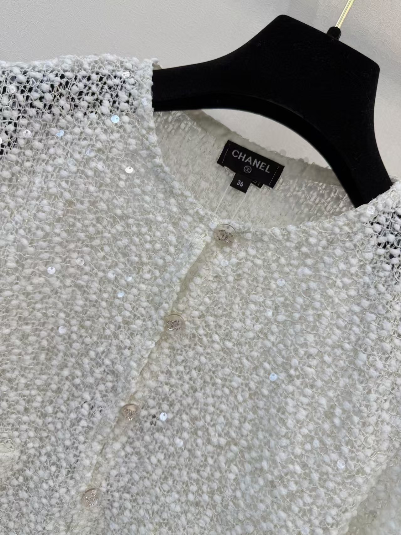 Cha Sequin 'Little Fragrance' Style Short Cardigan