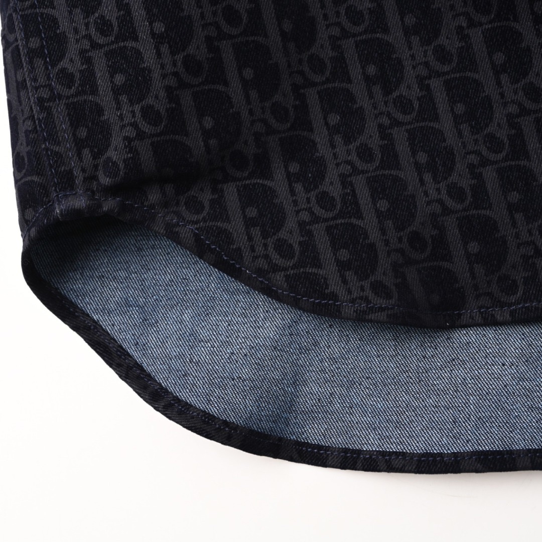DIA  Printed denim long sleeved shirt
