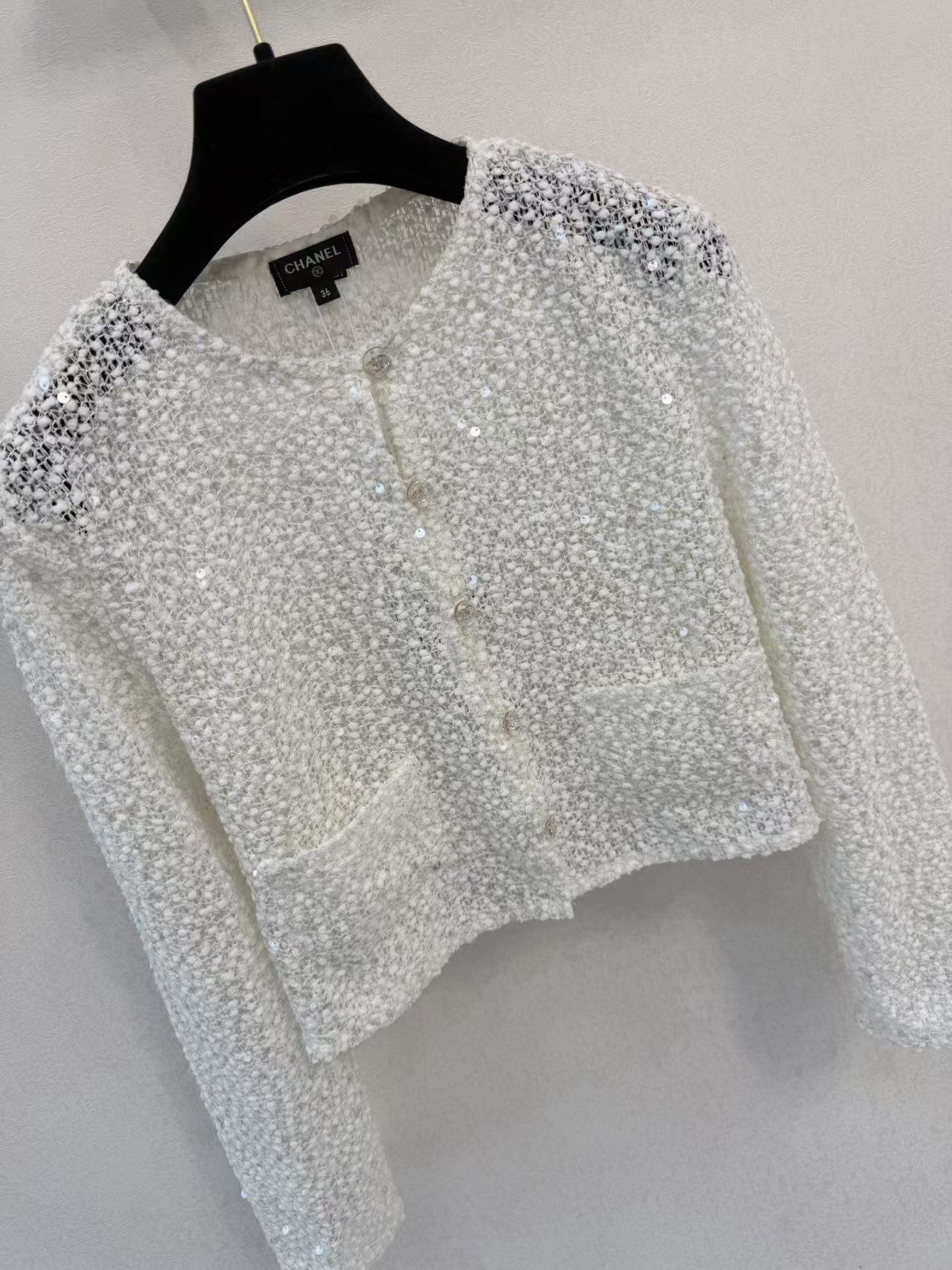 Cha Sequin 'Little Fragrance' Style Short Cardigan