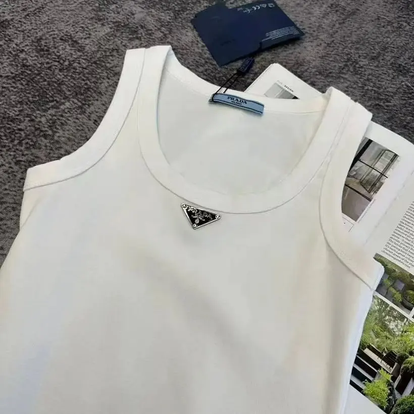 P3D Triangle Logo Knit Tank Top