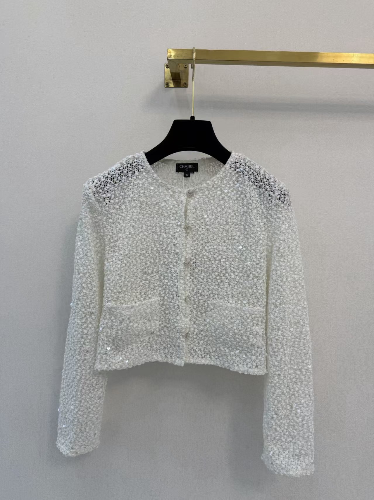 Cha Sequin 'Little Fragrance' Style Short Cardigan