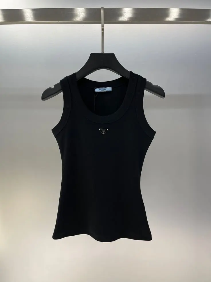 P3D Triangle Logo Knit Tank Top