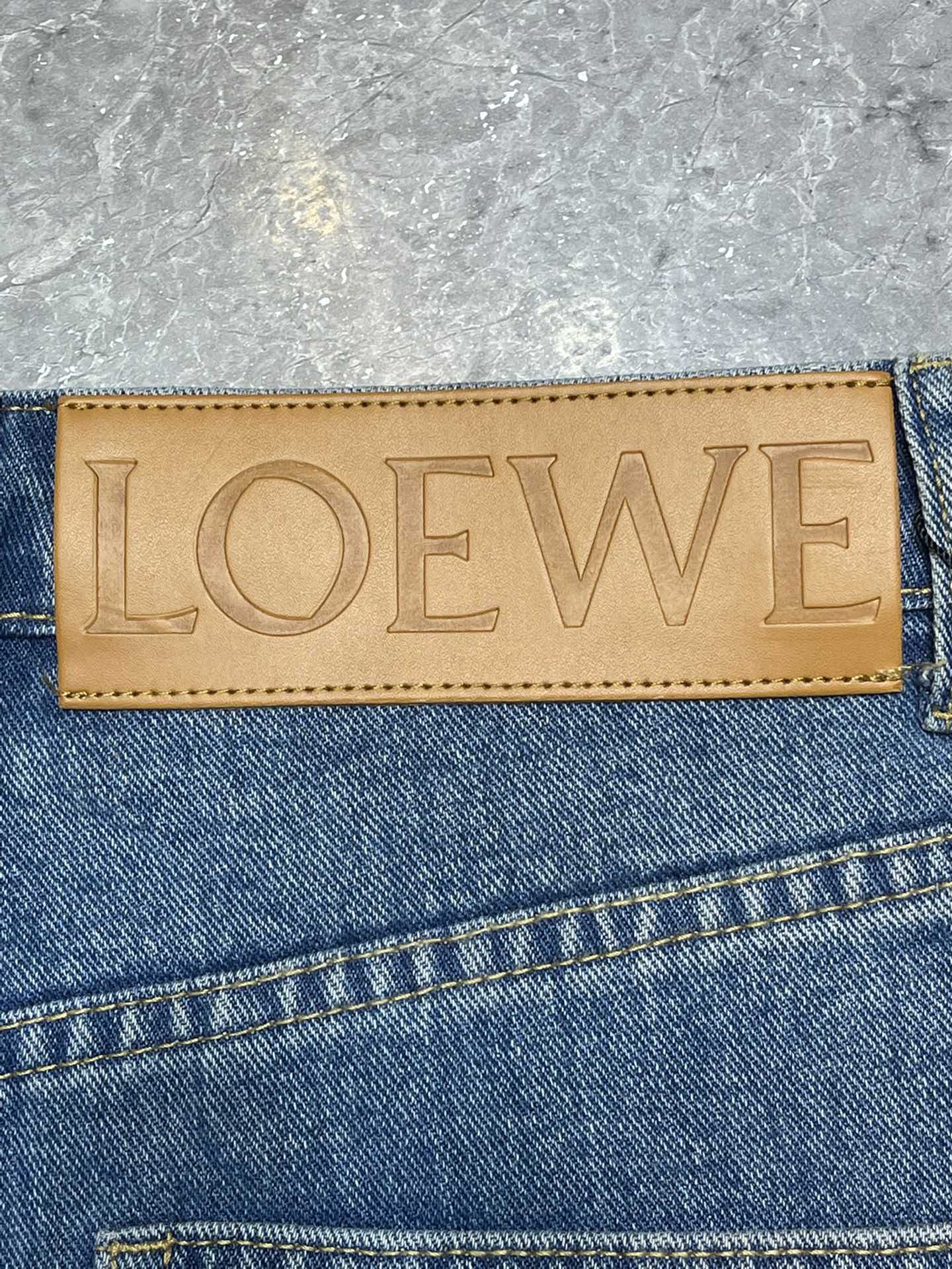 Blue High-Waist Jeans