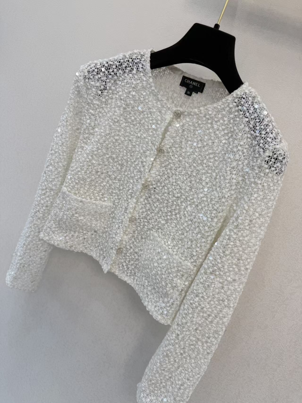 Cha Sequin 'Little Fragrance' Style Short Cardigan
