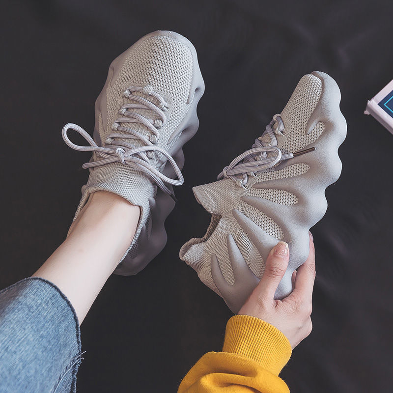 Knit Sock Sneakers with Chunky Sole for Women