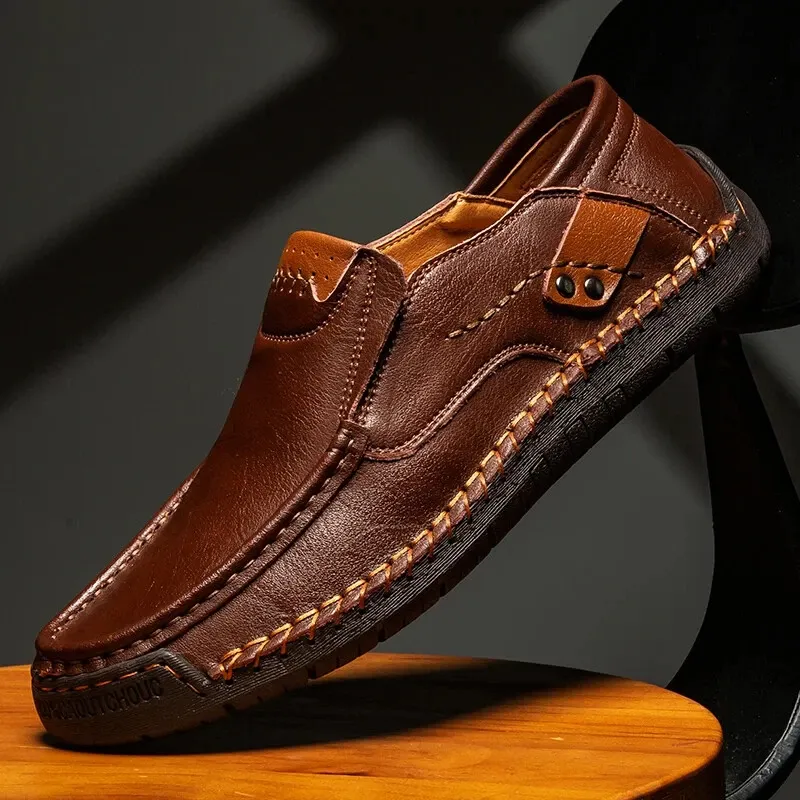 Men's Casual Slip-On Leather Loafers