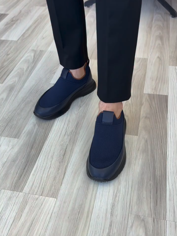 CloudStep Navy Slip-On Sneakers