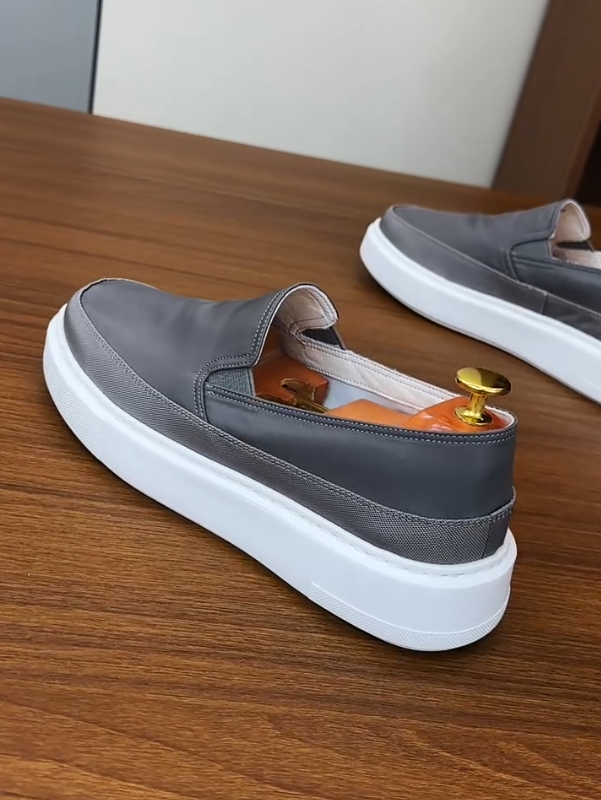 UrbanFlex Grey Slip-On Sneakers