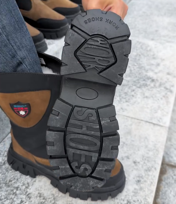 Suede and Nylon Mid Calf Winter Boot with Fleece Lining and Rugged Lug Sole for Outdoor Adventure