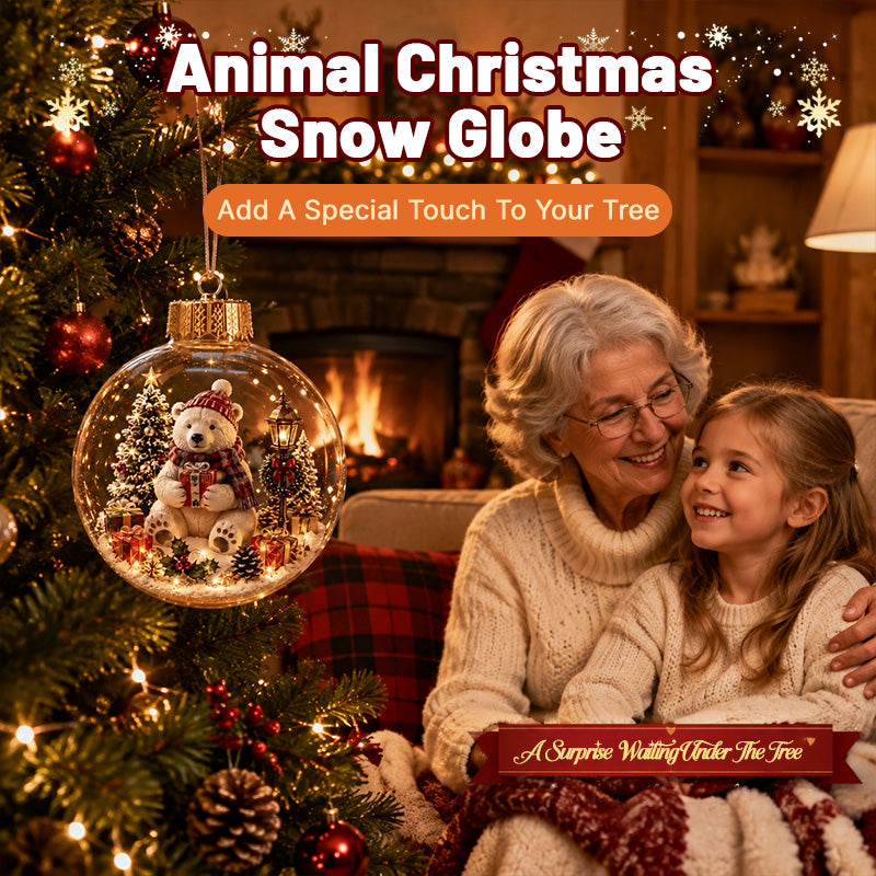 🎄Glowing Christmas Diorama Ornament – A Tiny Winter World in the Palm of Your Hand🐦