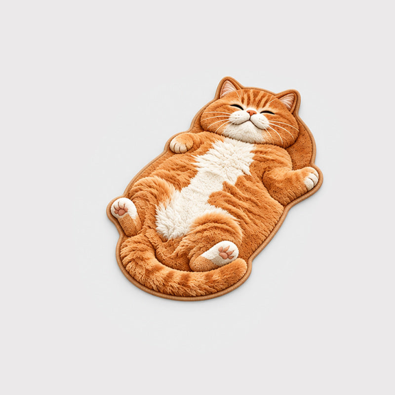 🐱 Cat-Shaped Floor Mat