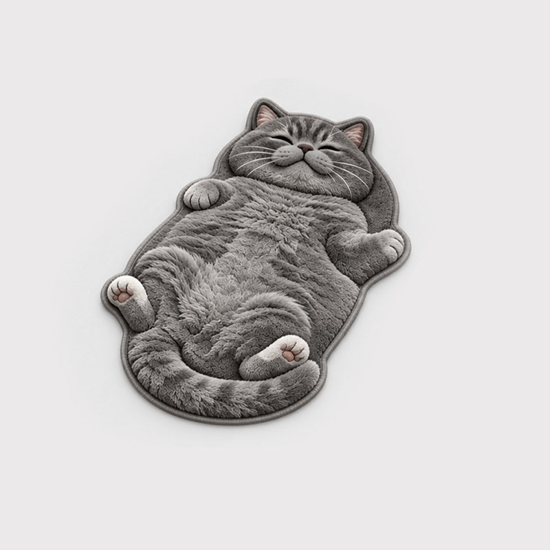 🐱 Cat-Shaped Floor Mat