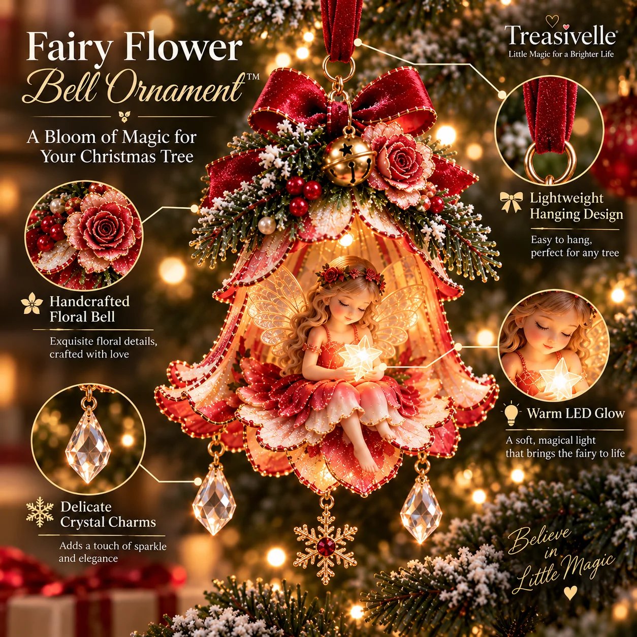 🧚‍♀️✨ Enchanted Fairy Bell Christmas Ornament™